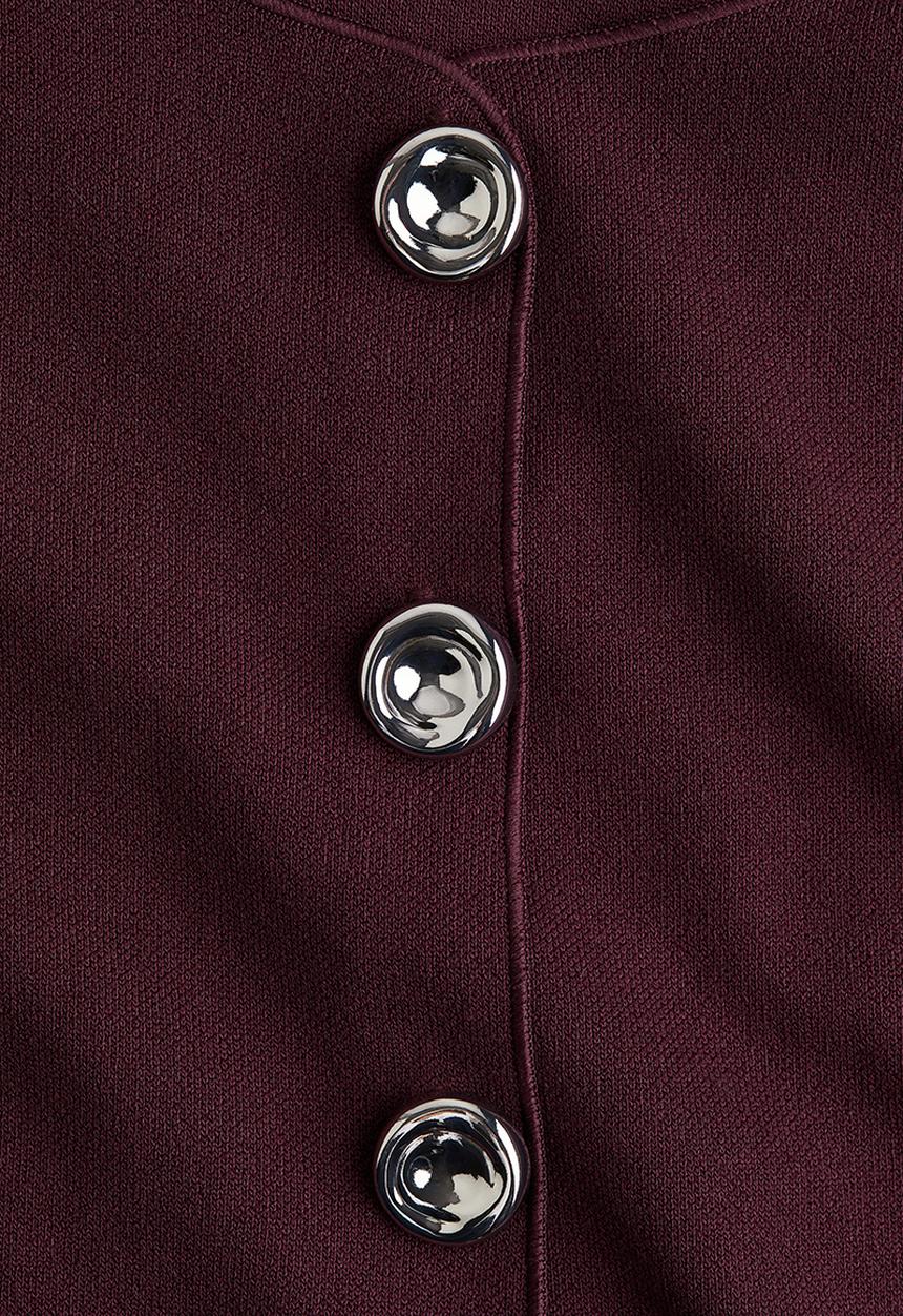H&M - Jersey waistcoat - burgundy