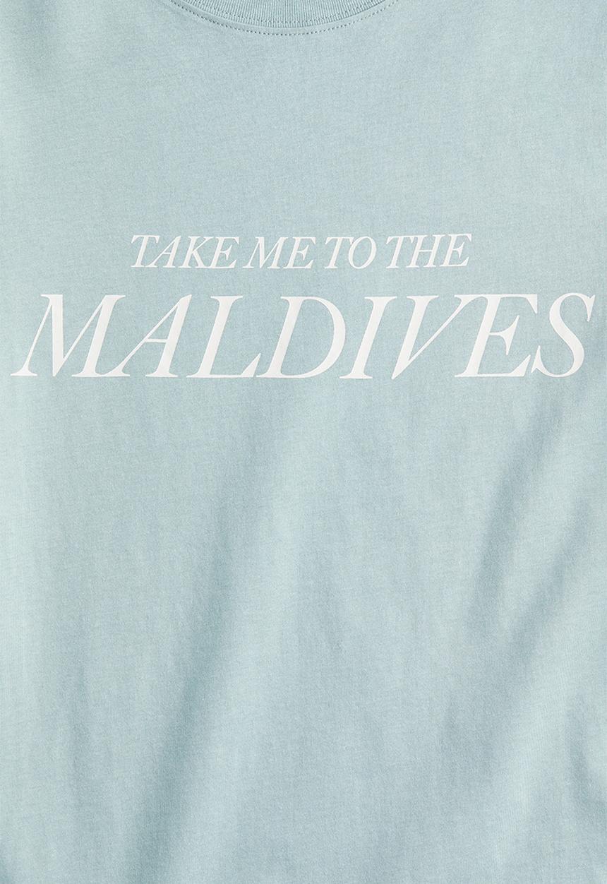 H&M - Printed t-shirt - light turquoise/maldives