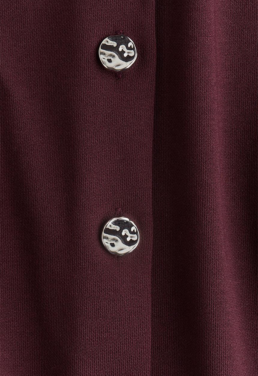 H&M - Interlock waistcoat - burgundy