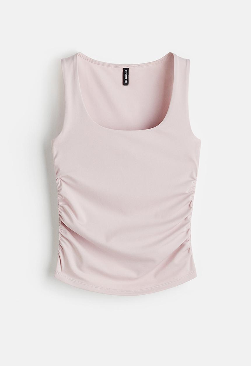 H&M - Ruched vest top - light pink