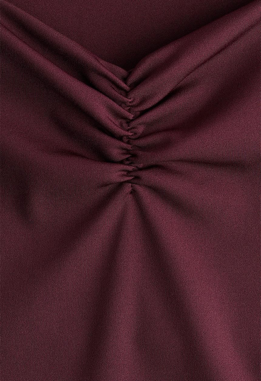 H&M - Gathered vest top - plum purple