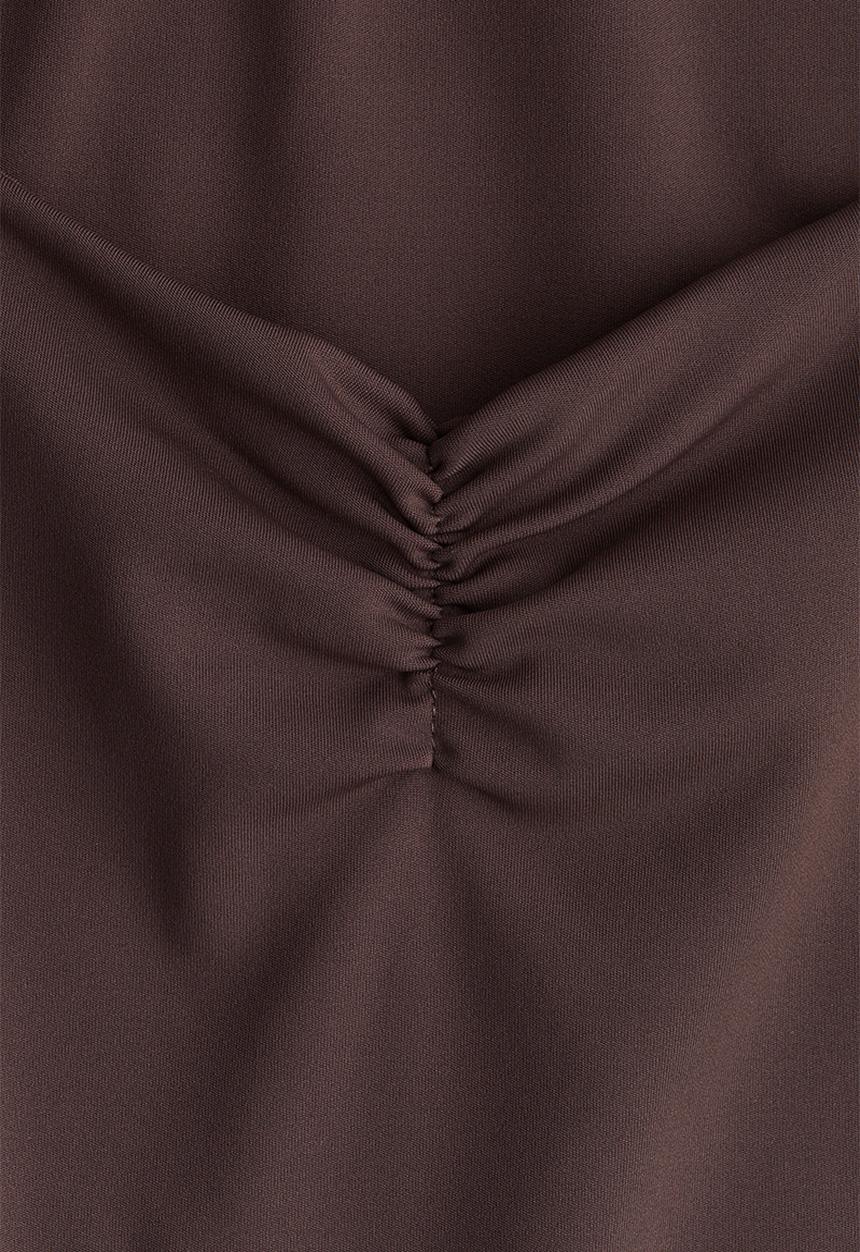 H&M - Gathered vest top - brown