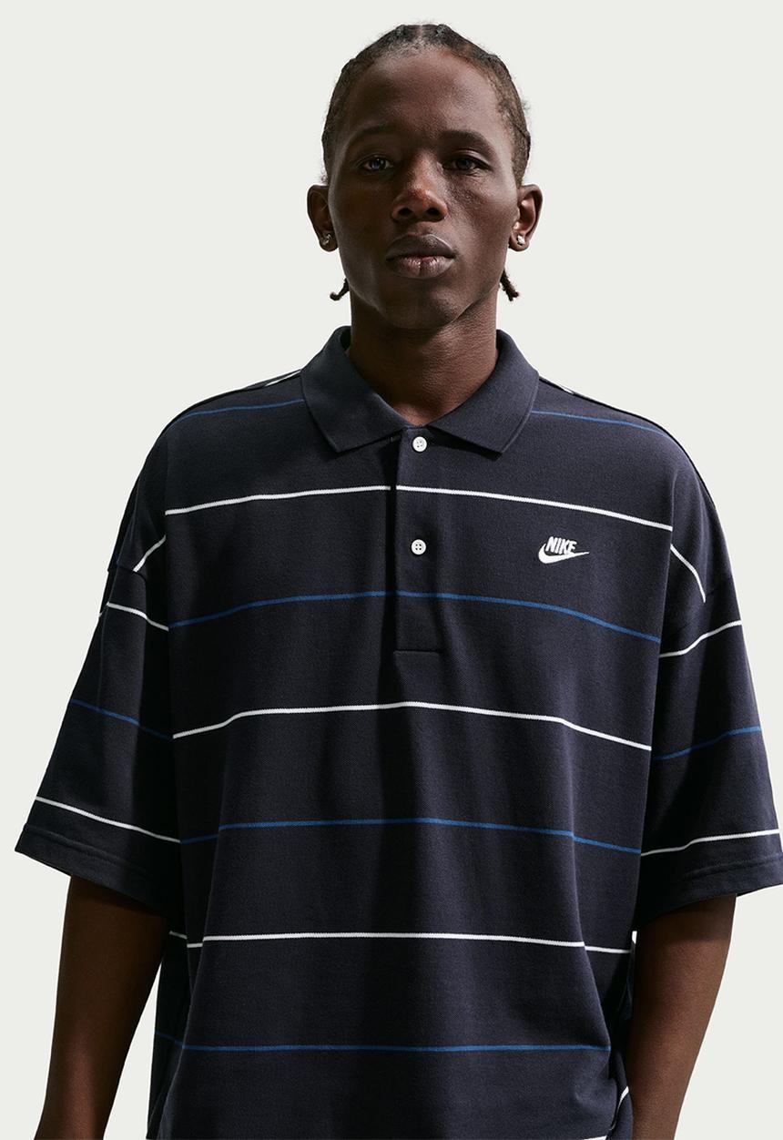 Nike -  NSW Club Oversized Polo Shirt - Navy/Blue