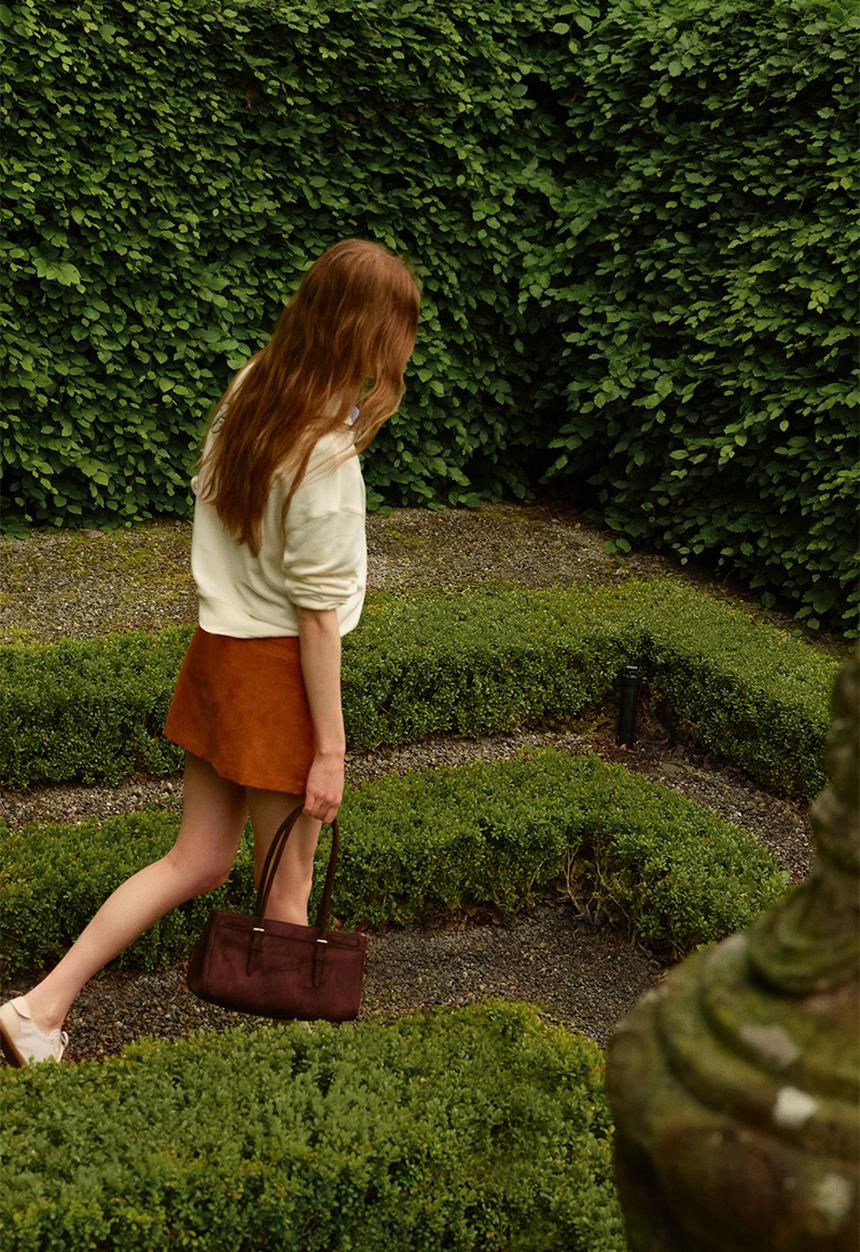 H&M - A-line mini skirt - terracotta