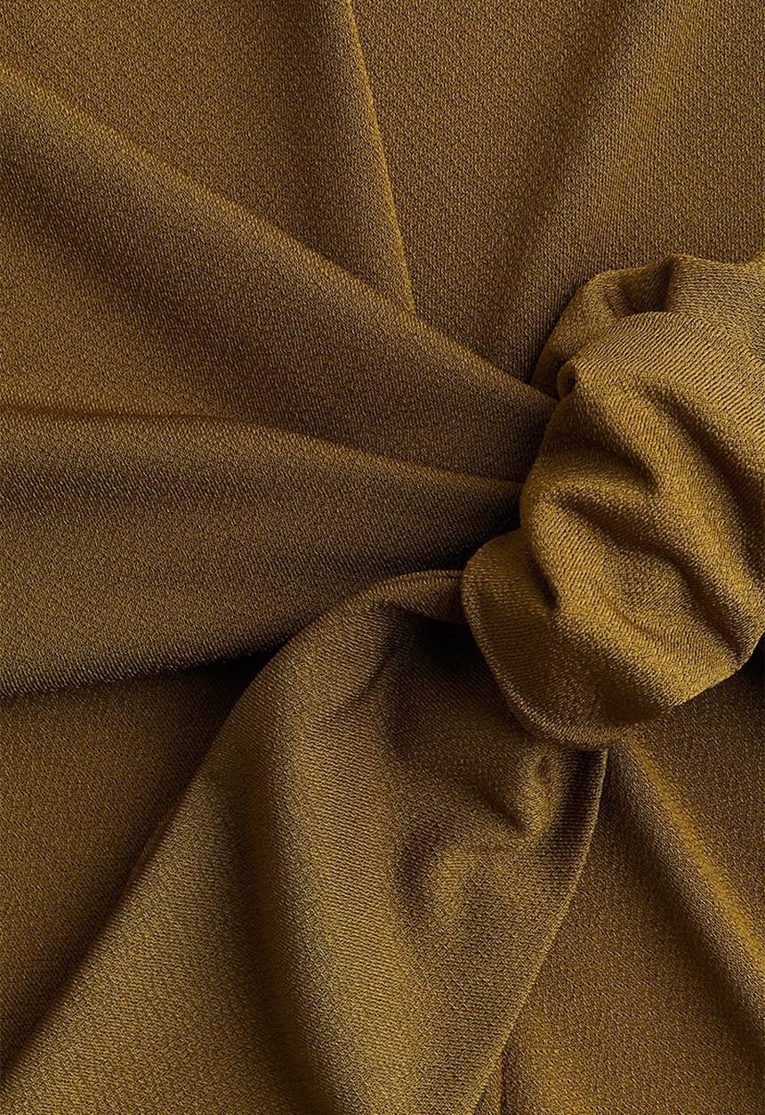 H&M - Tie-detail top - olive green