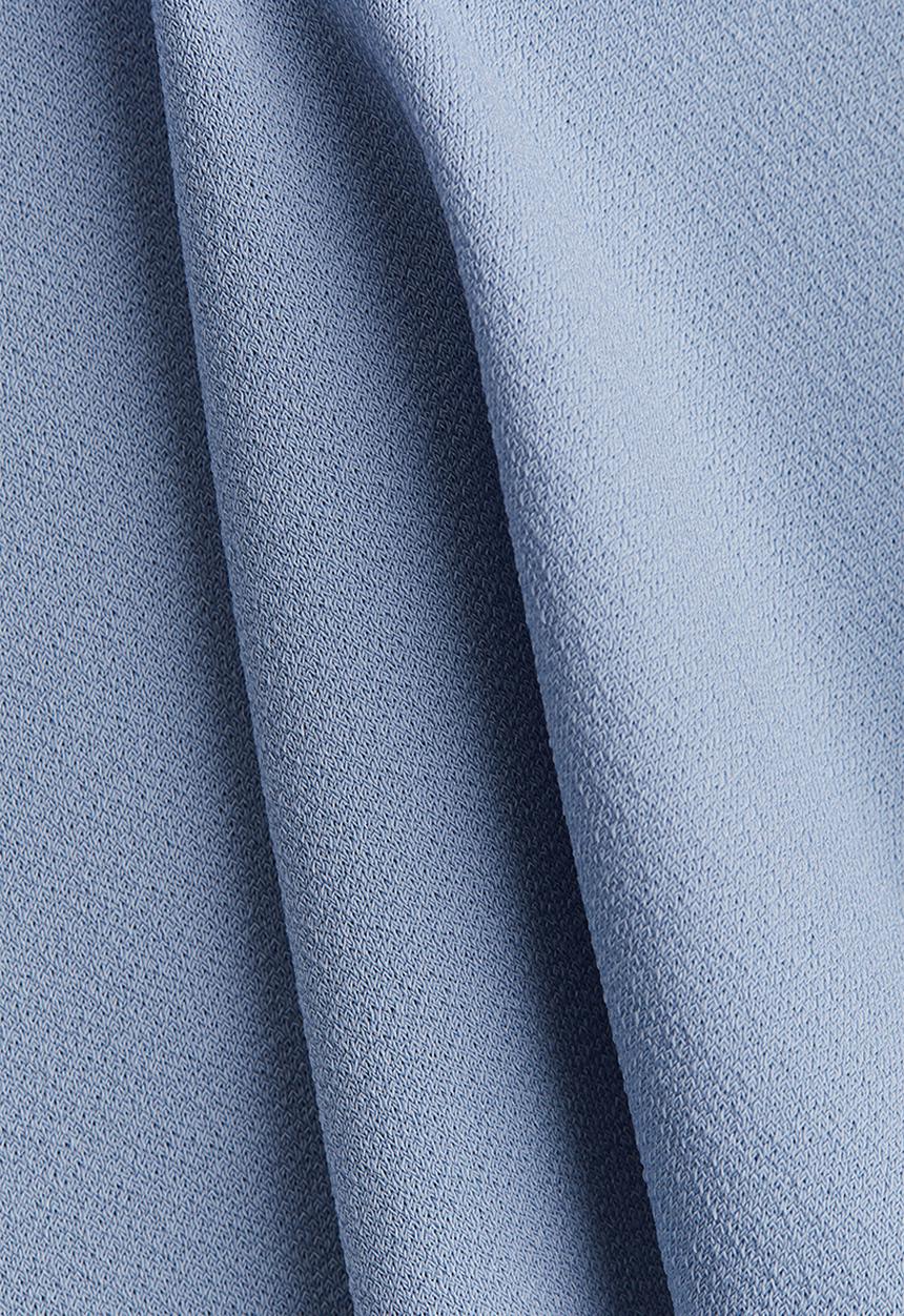 H&M - Tie-detail top - light dusty blue