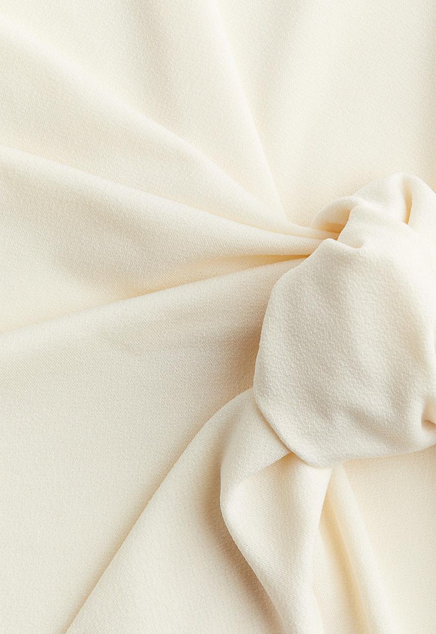 H&M - Tie-detail top - white
