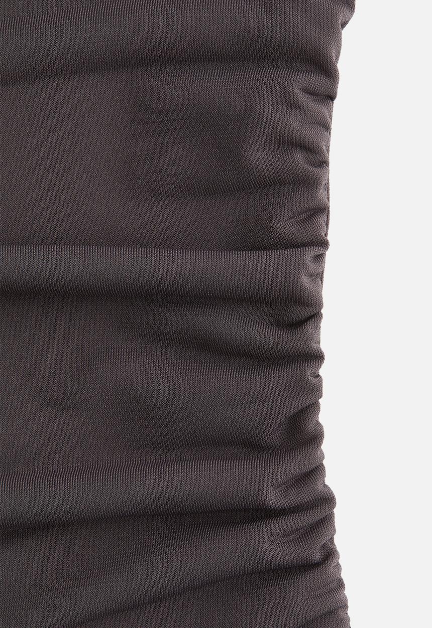 H&M - Draped cap-sleeved top - dark grey