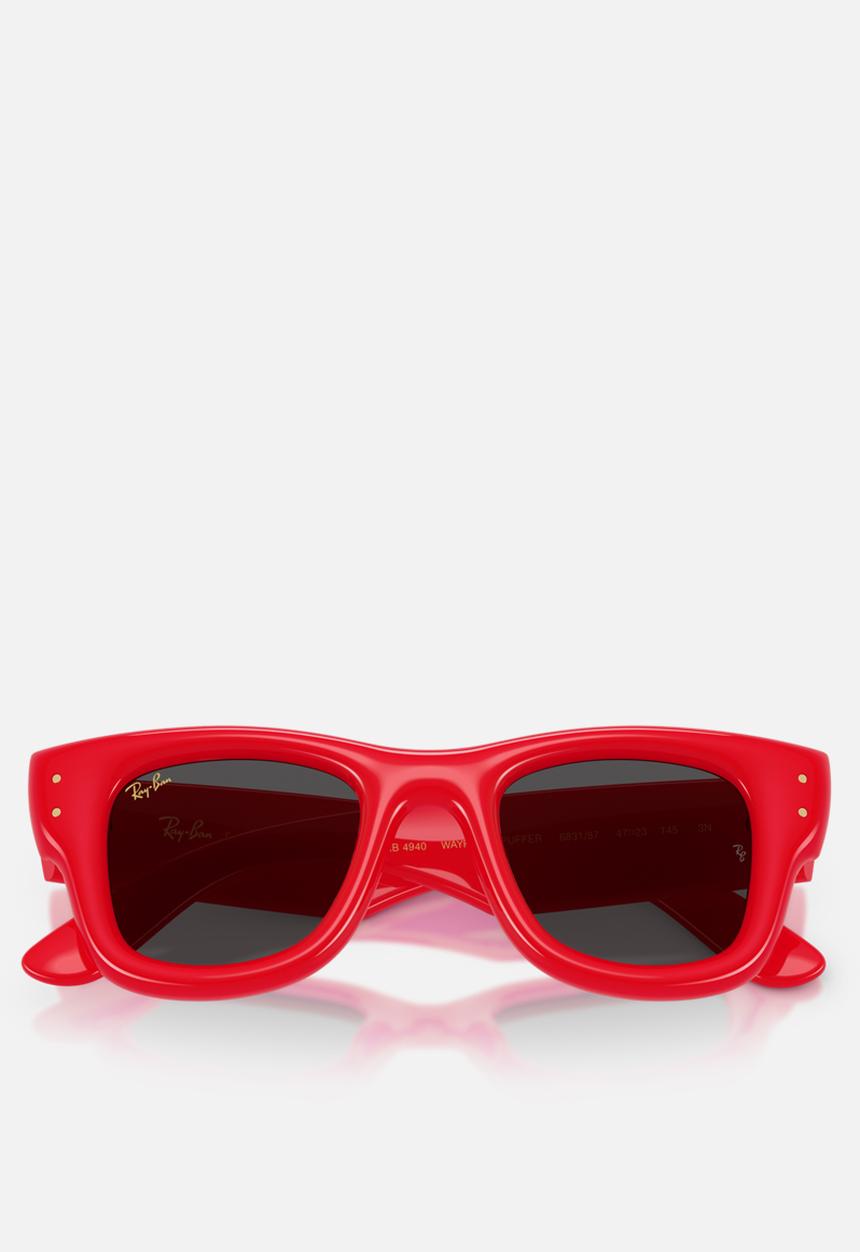 Ray-Ban - A$AP Rocky Wayfarer Puffer  0RB4940 50MM - Red