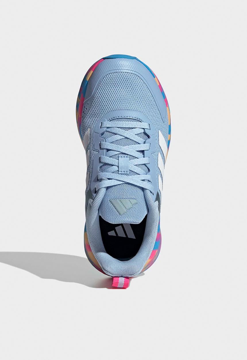 adidas Performance - Fortarun 4.0 J - Glow Blue/Magic Grey Met/Lucid Pink