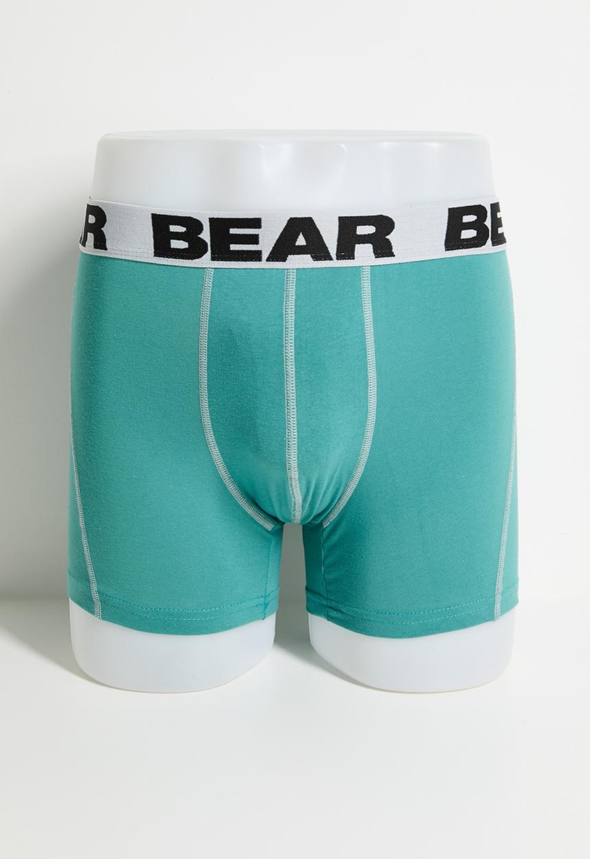 Bear - 3Pk Bodyshorts - Teal Floral Print/Teal/Grey