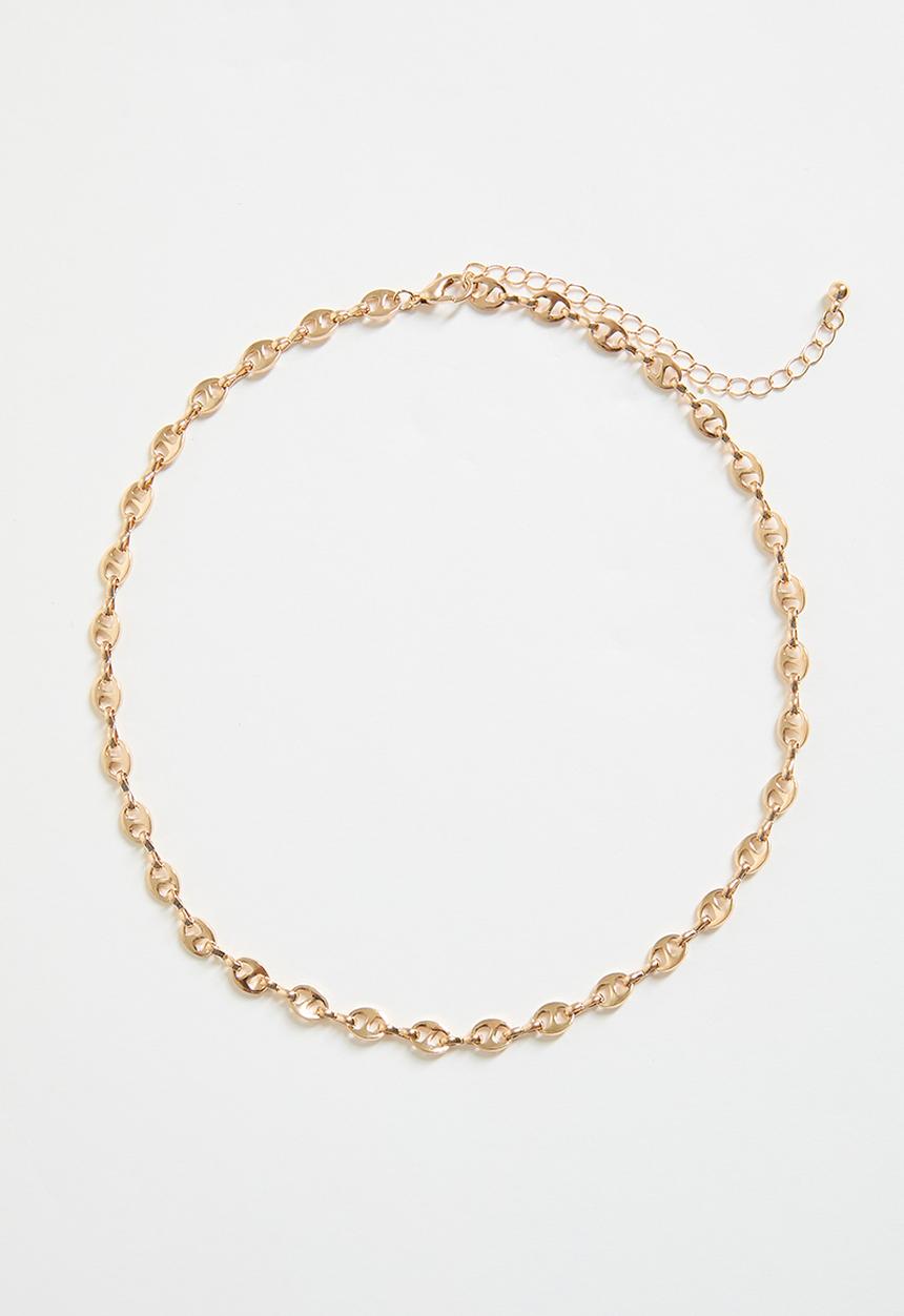 boohoo - Link Detail Gold Necklace - gold