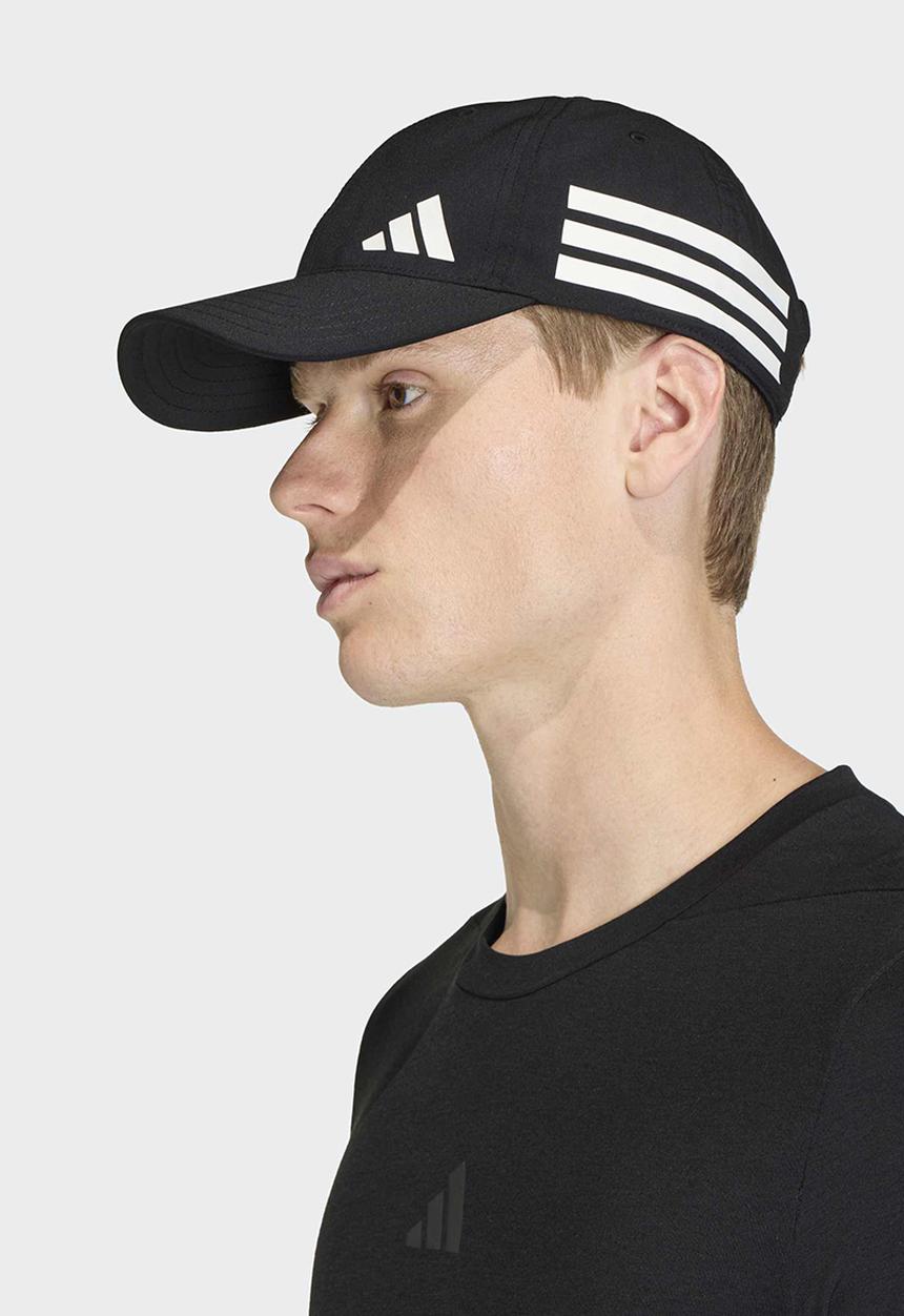adidas Performance - 3 Stripe ess cap - black/white