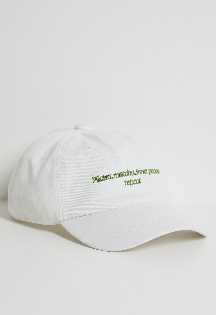 boohoo - Matcha and Pilates Cap - cream