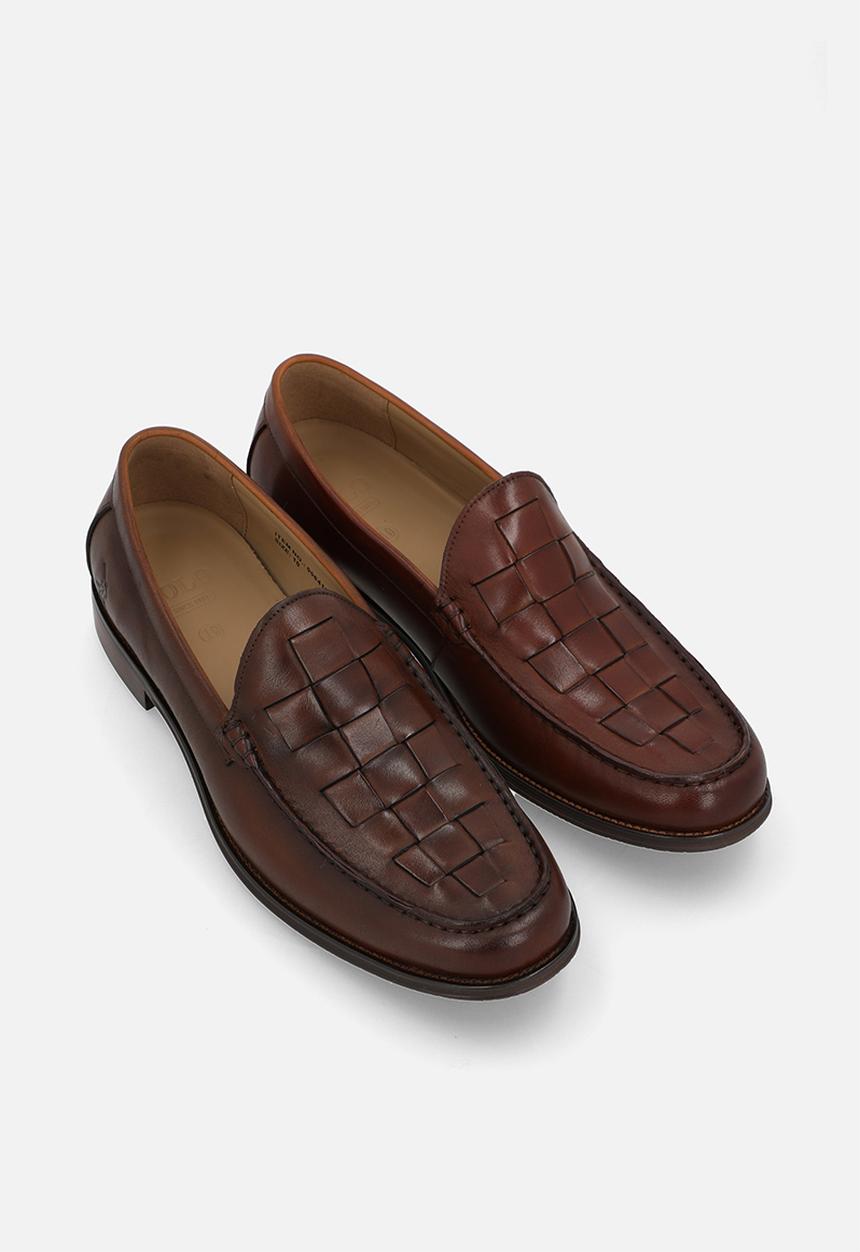 POLO - Woven slip on loafer  - tan