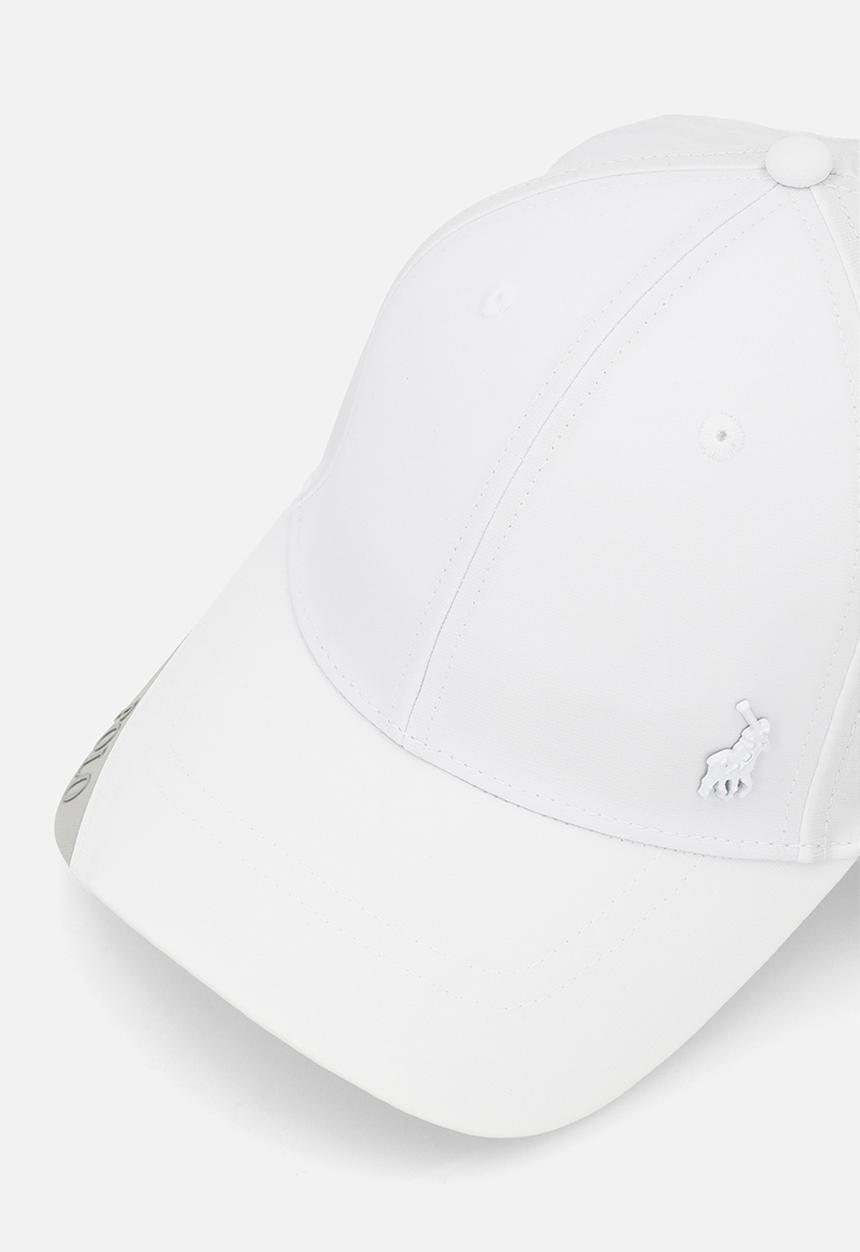 POLO - 6 Panel Metal Pony Fitted Peak - Bright White