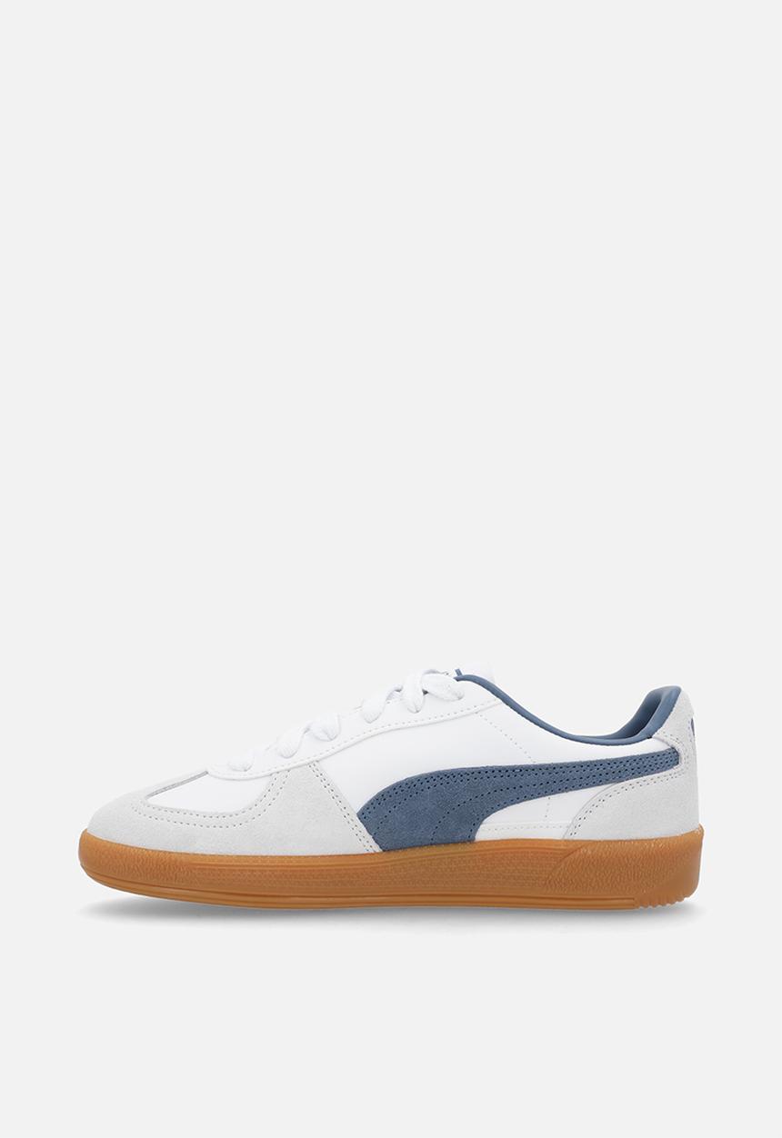 PUMA - Palermo Lth Jr-White/Dark Indigo