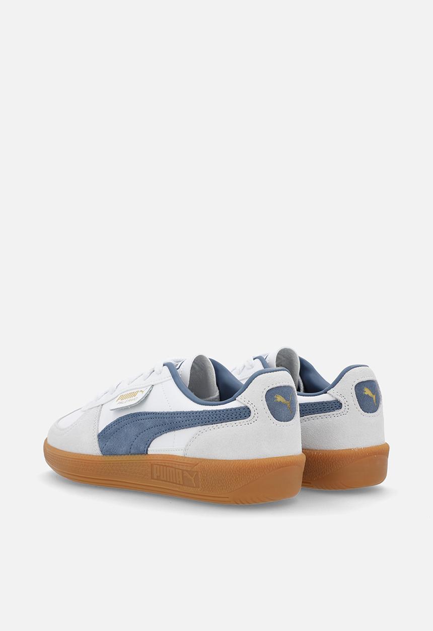 PUMA - Palermo Lth Jr-White/Dark Indigo