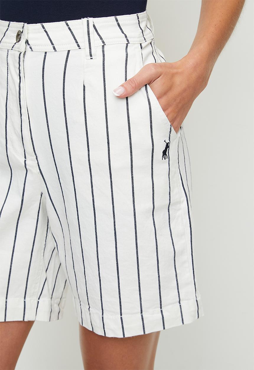 POLO - Kerry striped short - off white