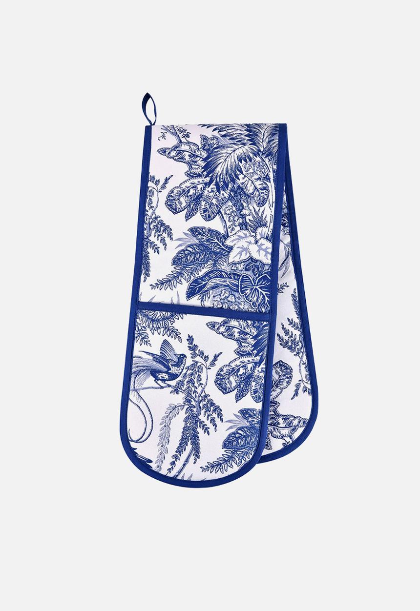 Ulster Weavers - Willow Toile Double Oven Glove - Blue