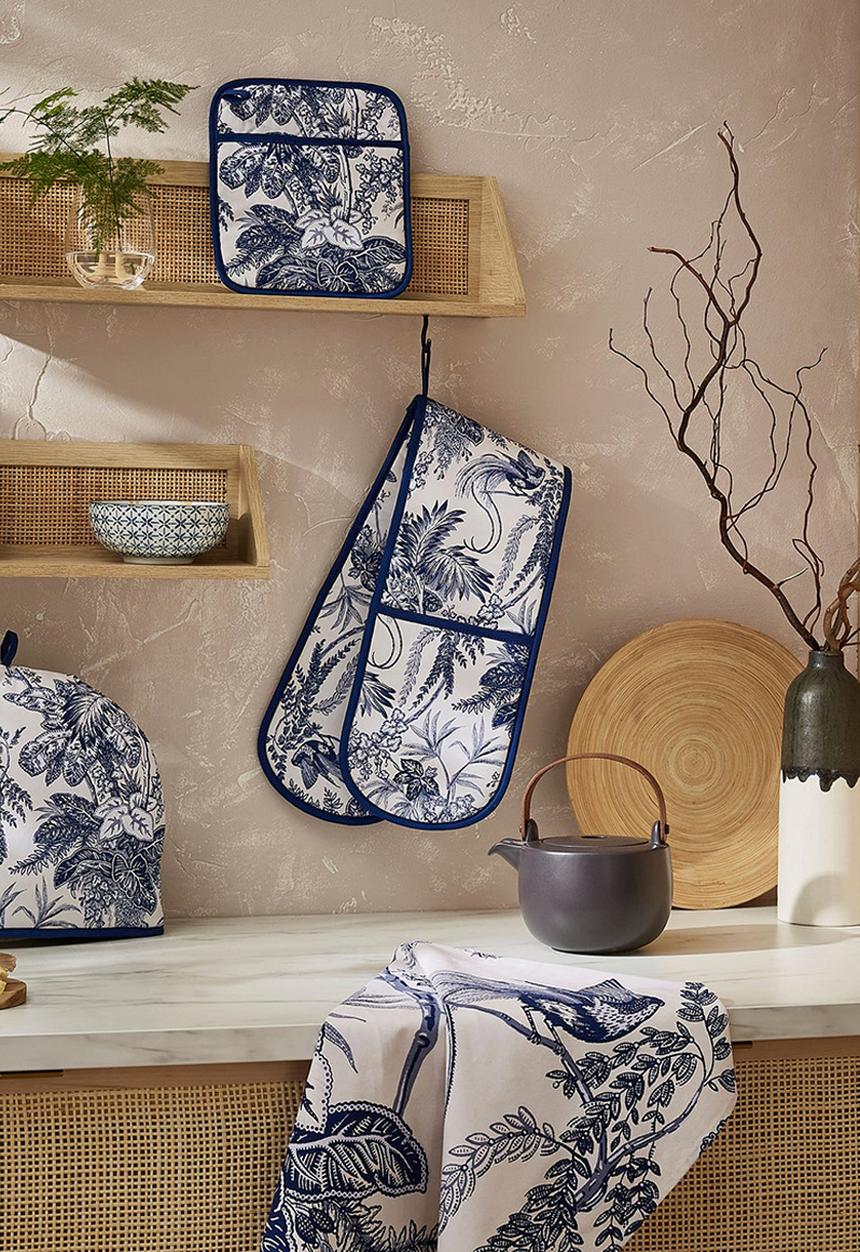 Ulster Weavers - Willow Toile Pot Mitt - Blue