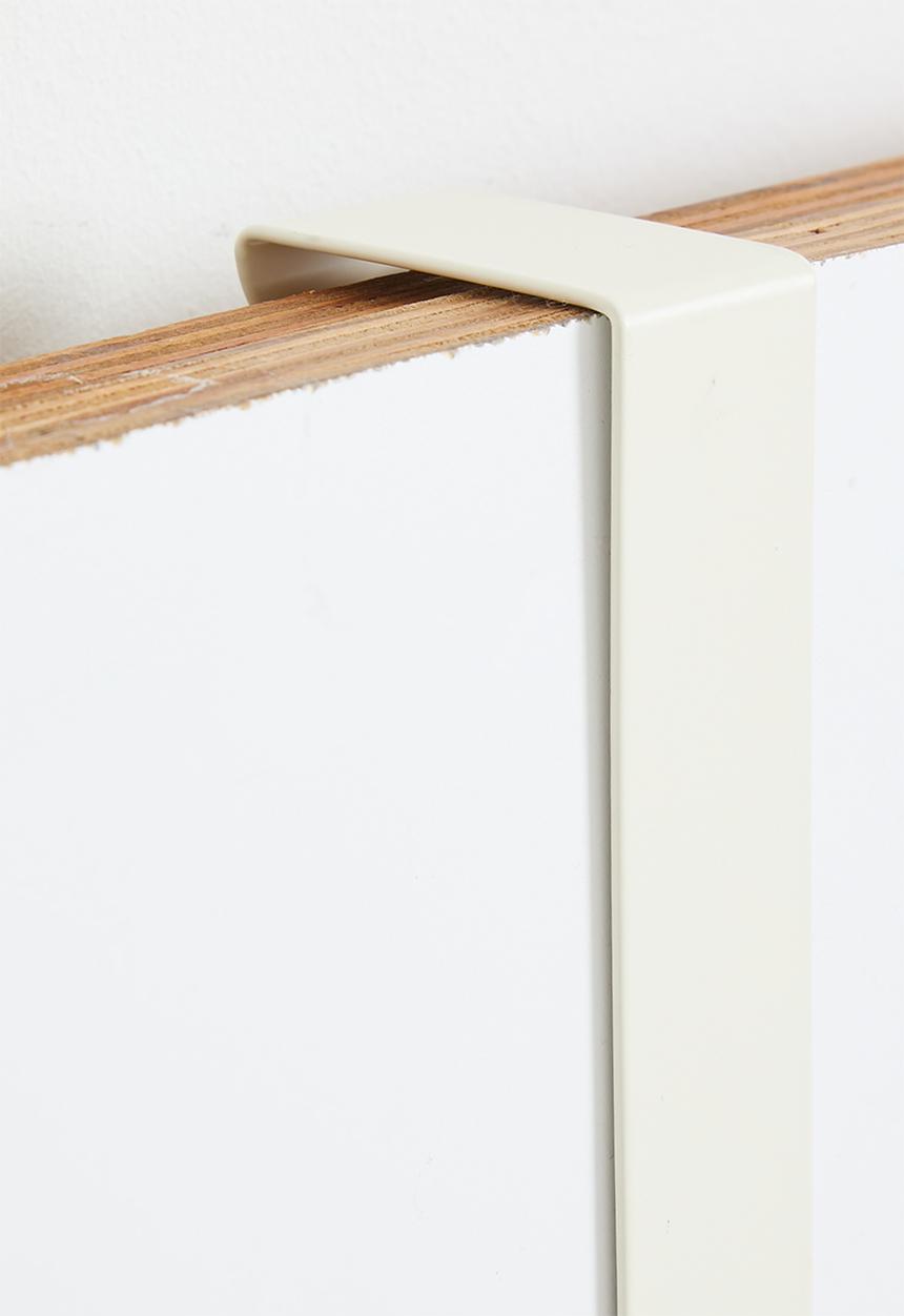 Maisonware - Over the door 5 wooden hooks 35cm x 22cm - White