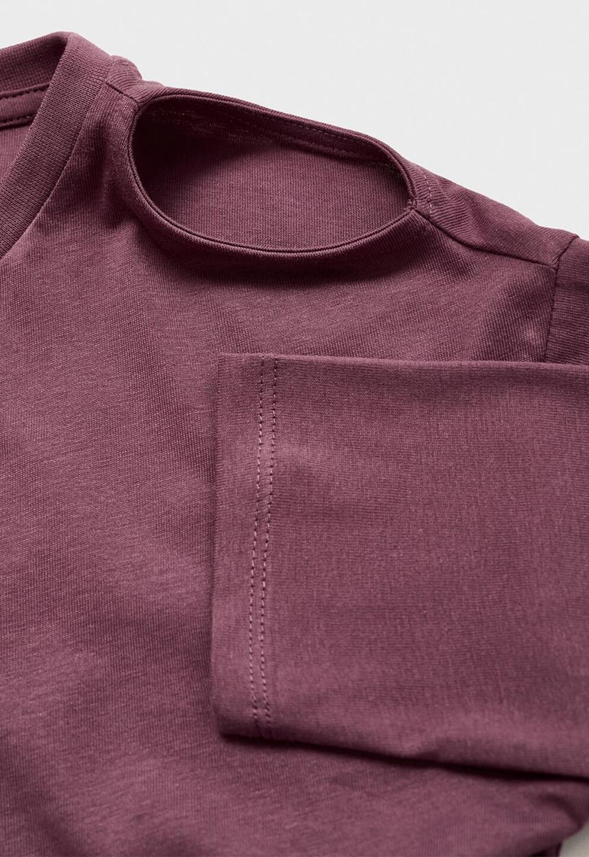 MANGO - T-shirt cutout - dark red