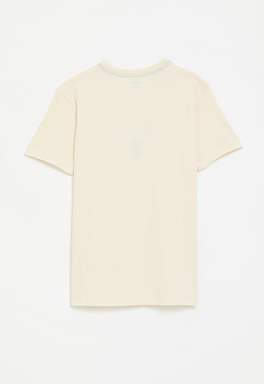 POLO - Boys alistair applique ss tee - sand