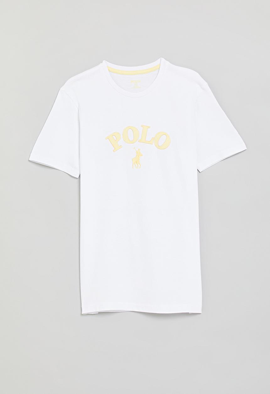 POLO - Boys alistair applique ss tee - white