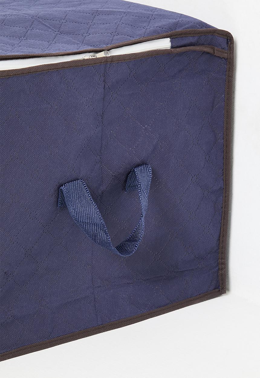 Maisonware - Extra Large Heavy Duty Foldable Storage Bags Set of 4 Navy