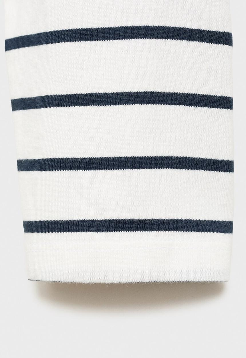 MANGO - T-shirt stripes - navy