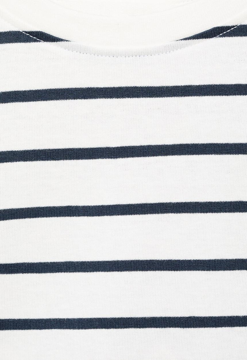 MANGO - T-shirt stripes - navy