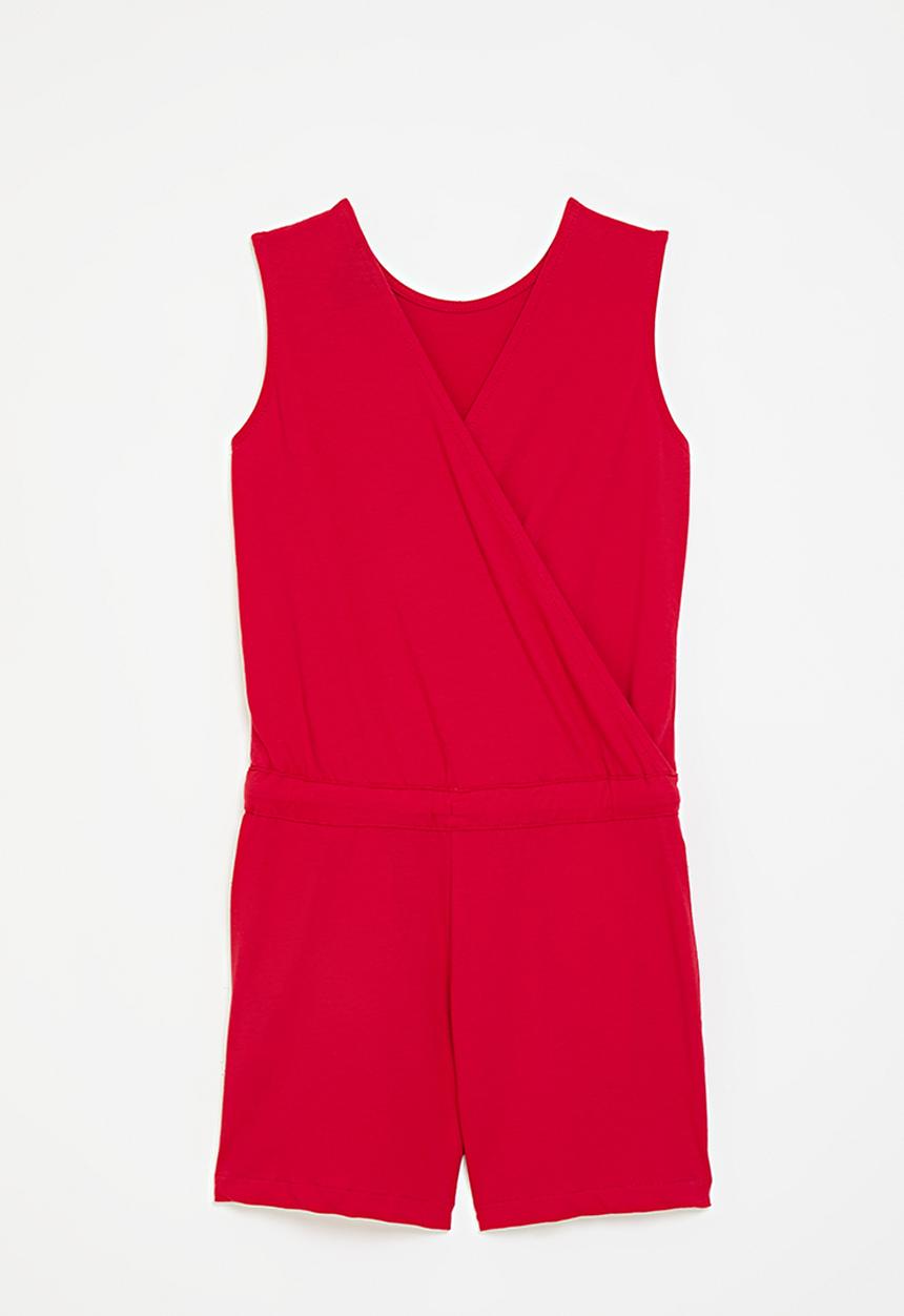 POLO - Girls gabriella sl jumpsuit - samba red