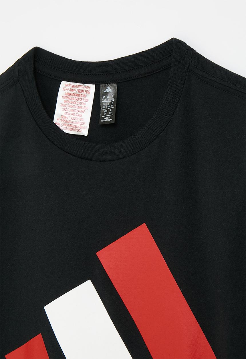 adidas Performance - J Bl Tee 160 S26 - Black/Pure Ruby/White