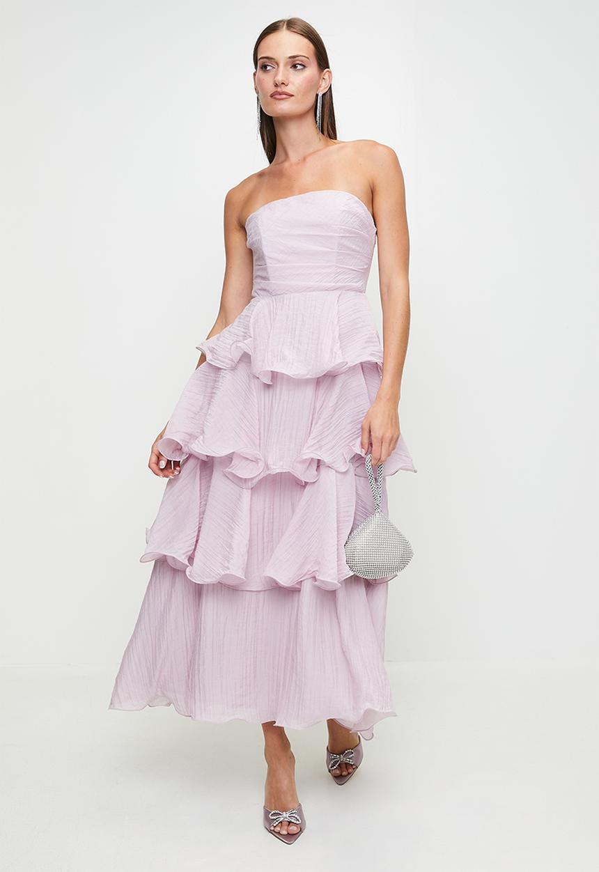 MILLA - Lilac tiered dress - lilac