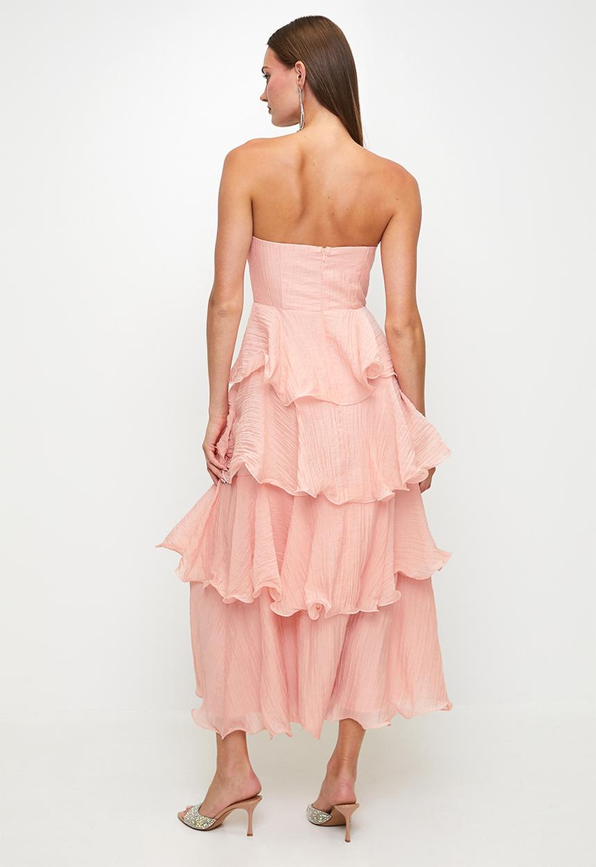 MILLA - Pink tiered dress - pink