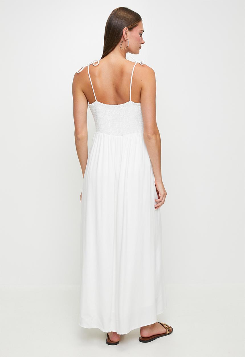 MILLA - White button through sundress - white