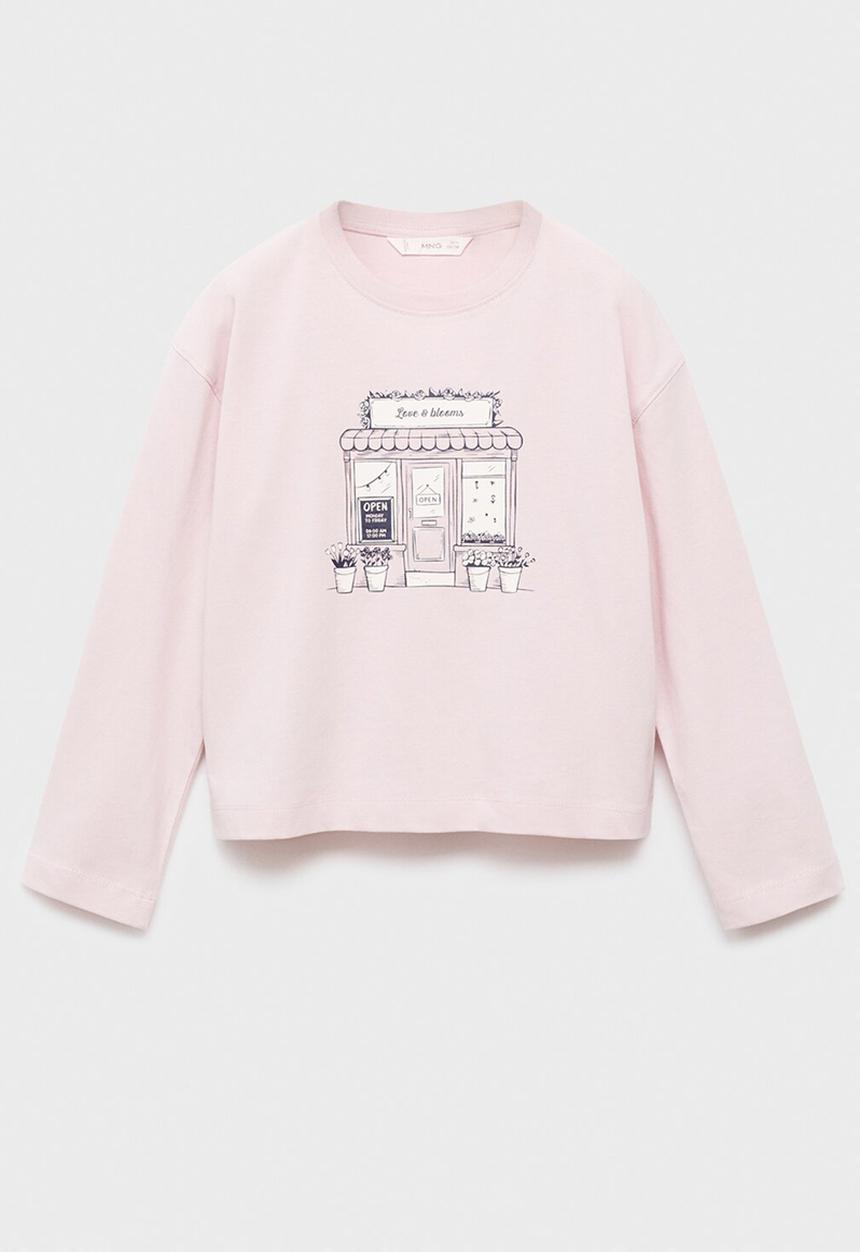 MANGO - T-Shirt SHOP - Light/Pastel Purple