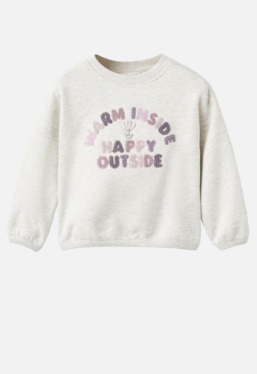 MANGO - Sweatshirt happy - light/pastel grey