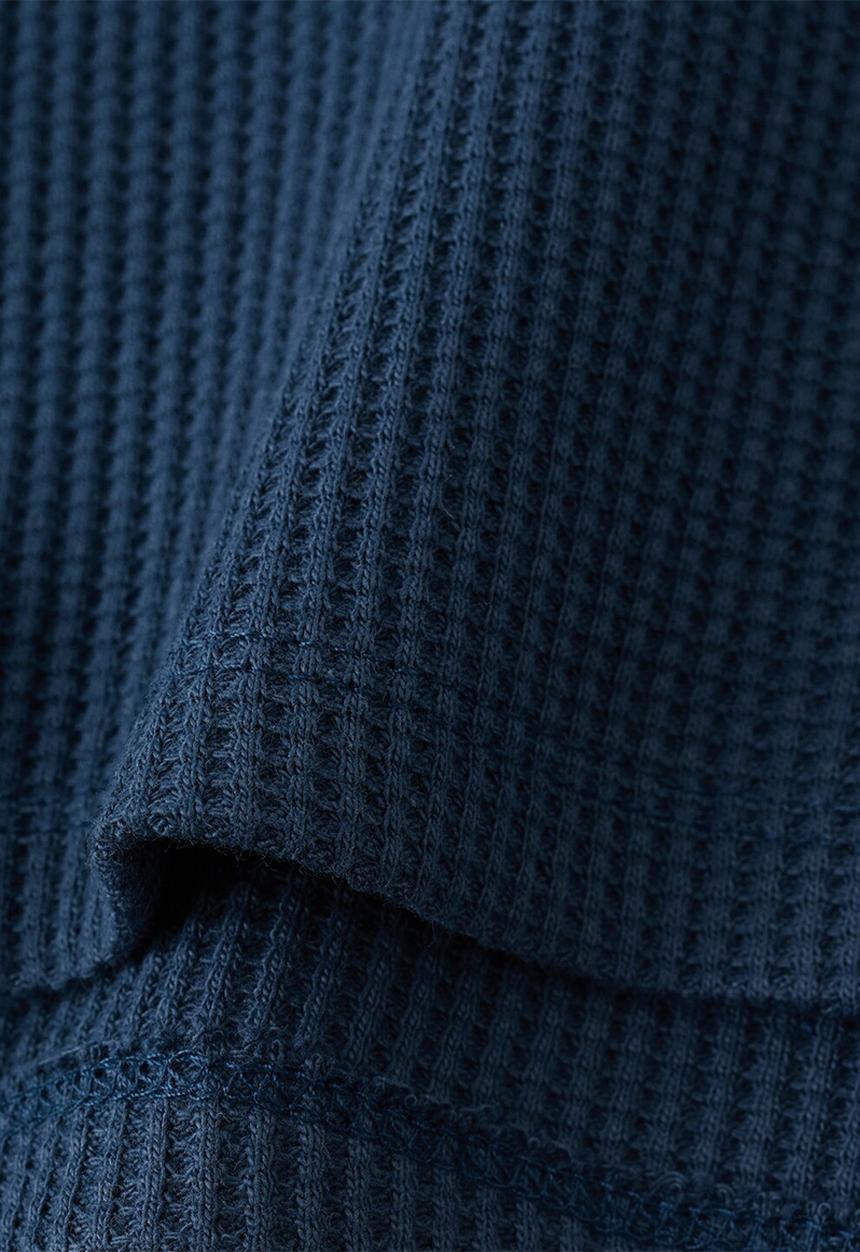 MANGO - Sweatshirt waffle - navy