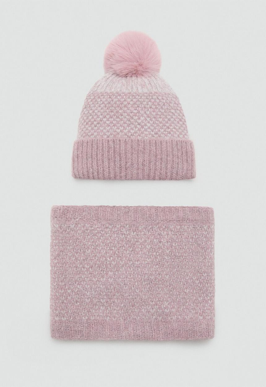 MANGO - Beanie OSLOP - Light/Pastel Pink