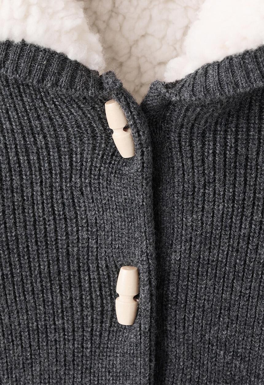 MANGO - Cardigan RIGA - Charcoal