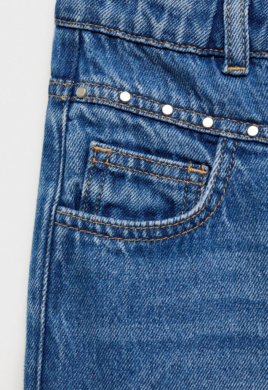 MANGO - Jeans studs - open blue