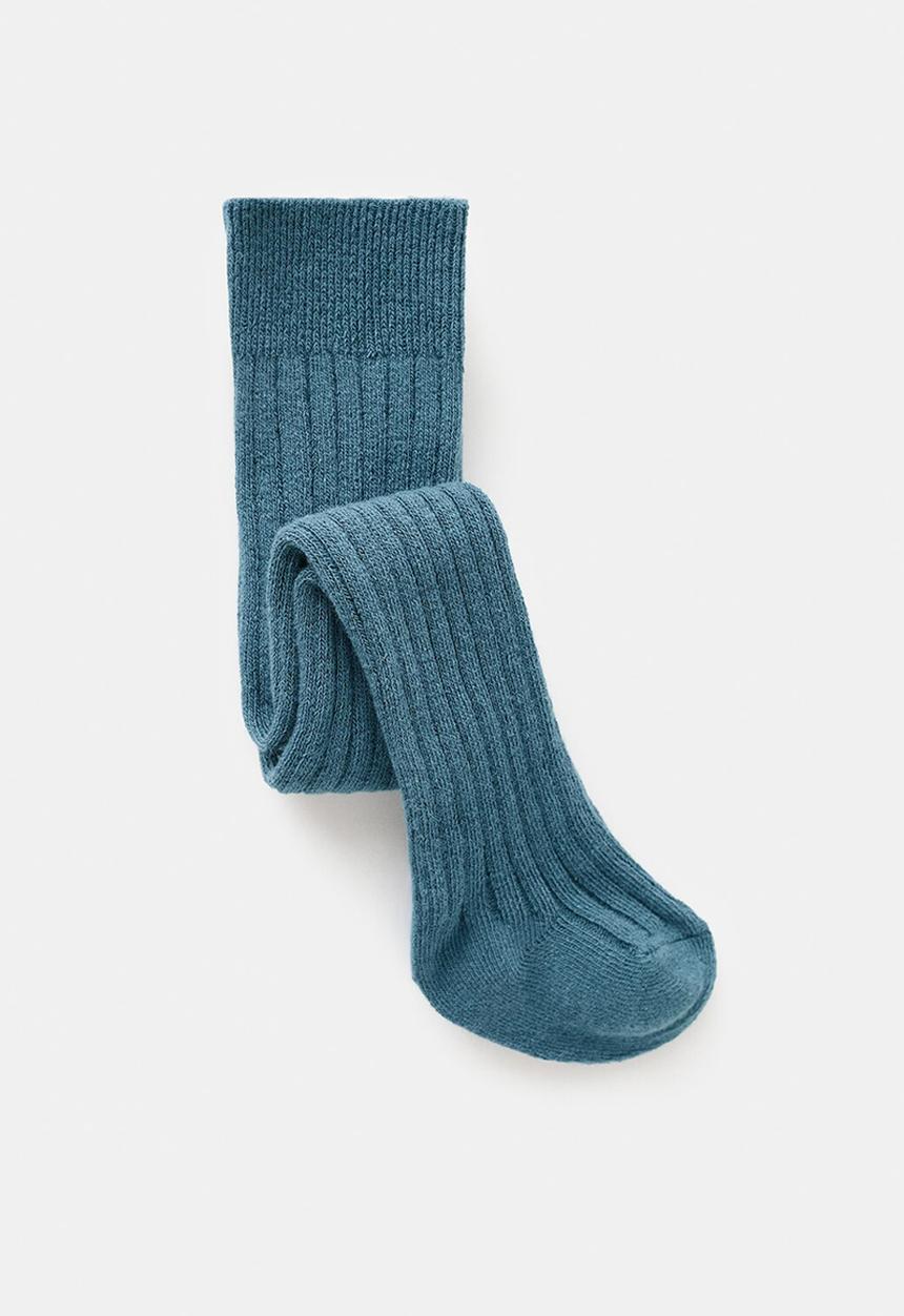 MANGO - Tights verde - dark blue
