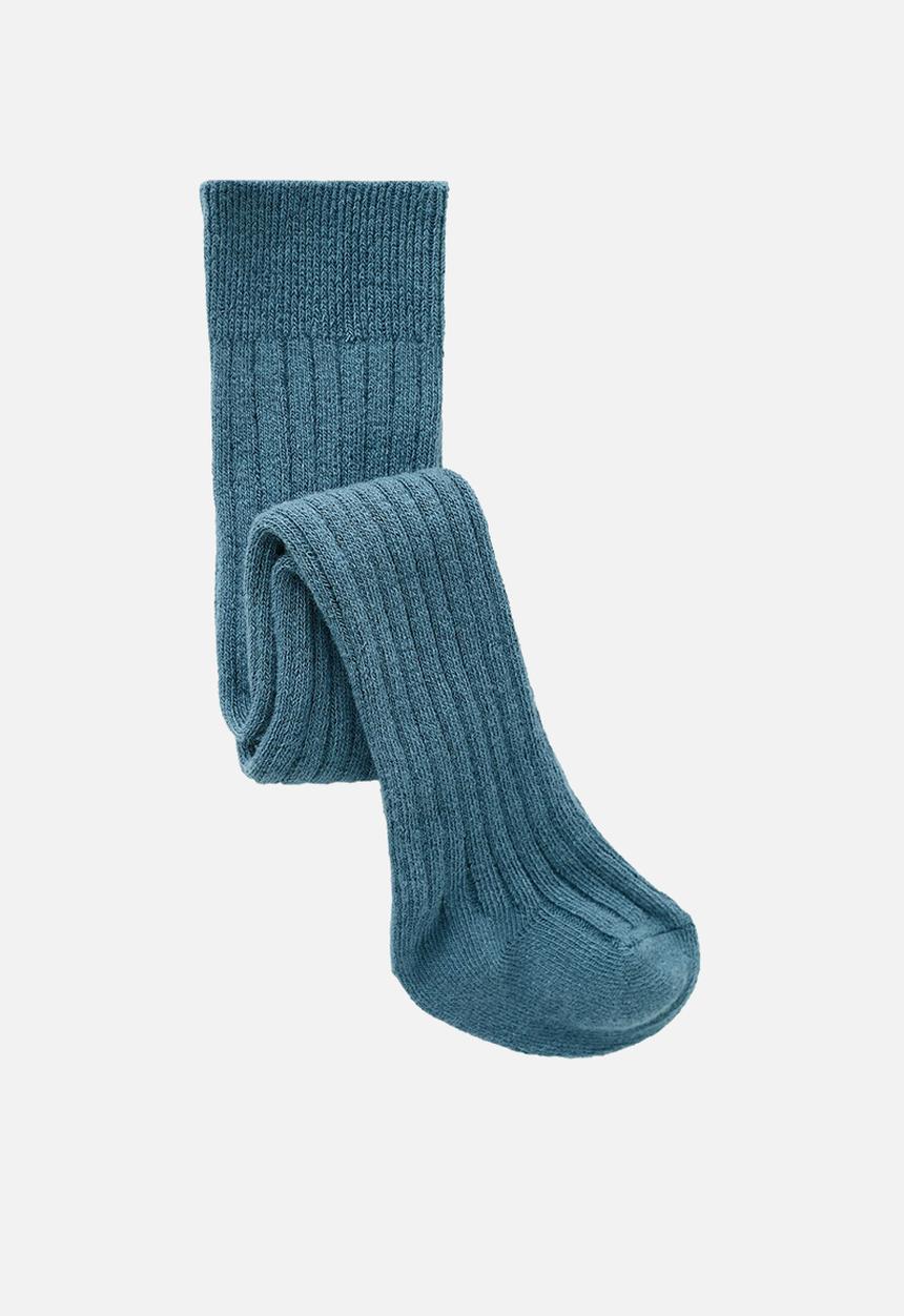 MANGO - Tights verde - dark blue