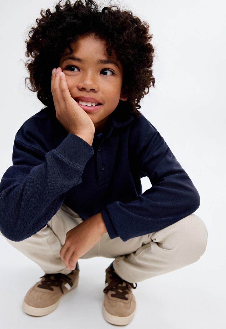 MANGO - Sweatshirt polos - navy