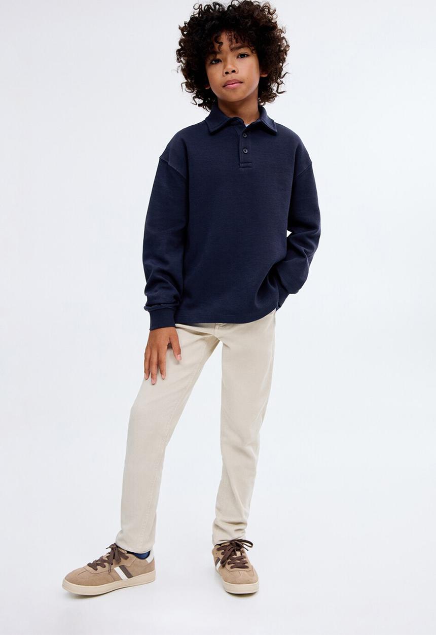 MANGO - Sweatshirt polos - navy