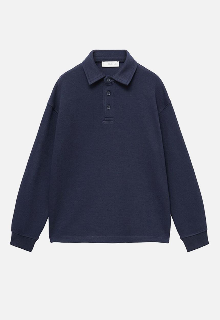 MANGO - Sweatshirt polos - navy