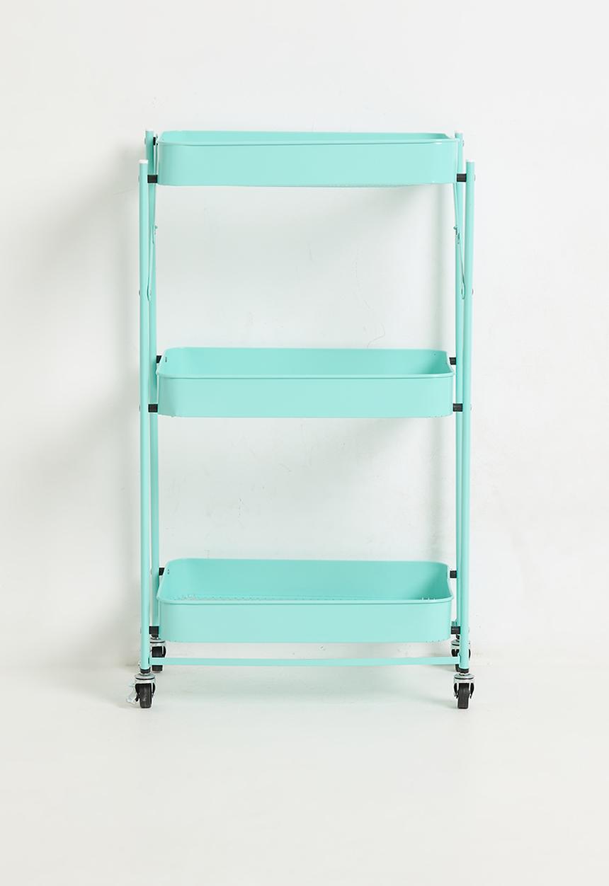 Maisonware - 3 Tier Steel Trolly with Wheels - Green