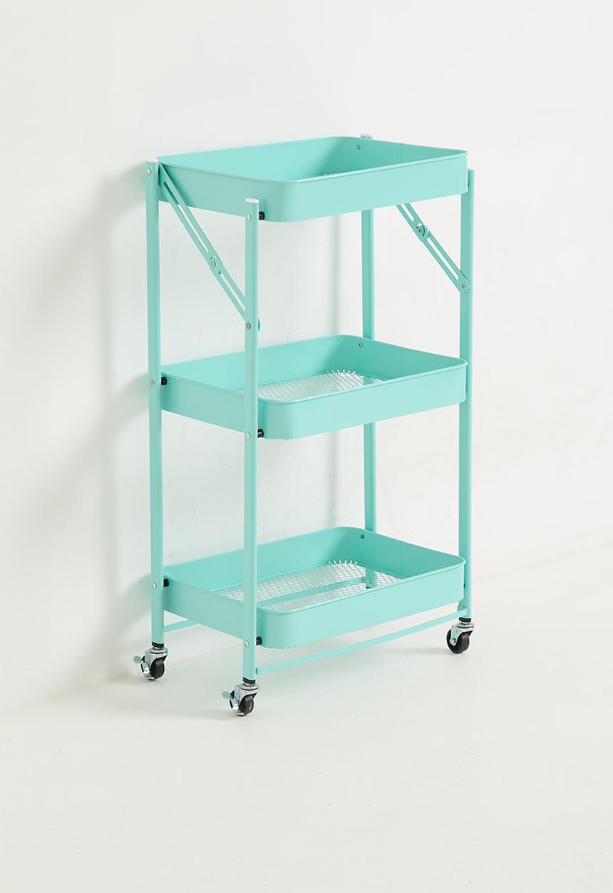 Maisonware - 3 Tier Steel Trolly with Wheels - Green